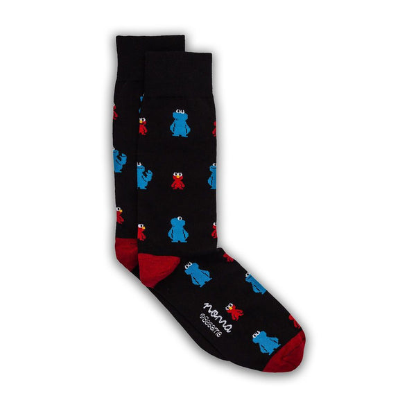 Elmo y Comegalletas-calcetin-Plaza Sesamo-Sesame Street-Noma Outfitters